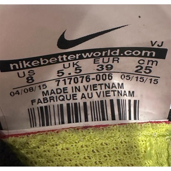 Nike Free 4.0 Flyknit Running Shoes Womens 8 Pink Walking Comfort Sneaker Active - Picture 8 of 8